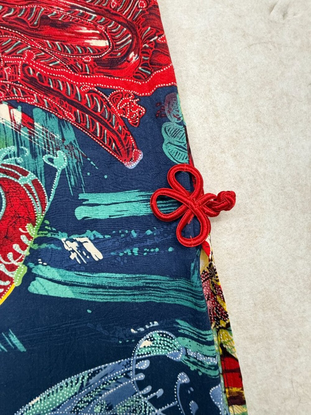 Vintage Jams World Rock Fish Limited Edition Rayon Dress Hawaii Small Midi USA - Picture 5 of 16